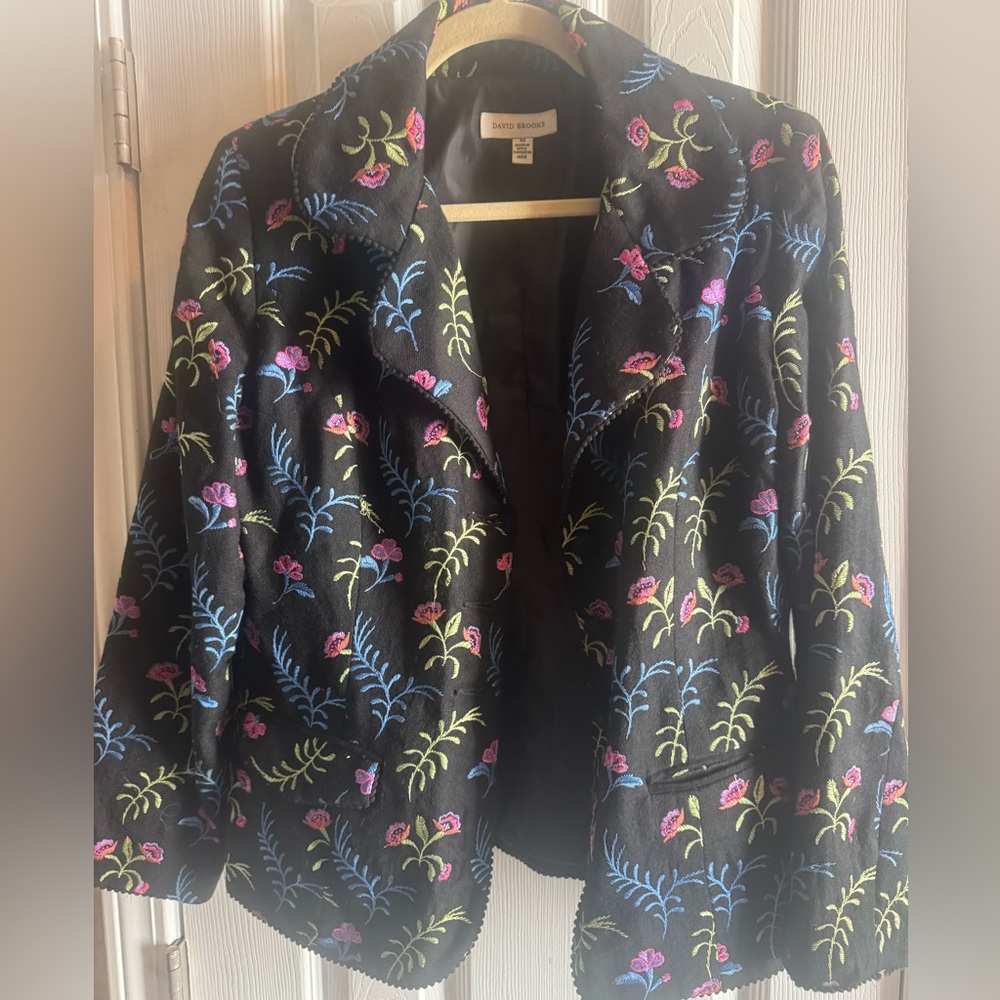 David Brooks Multicolor Floral Women's Blazer